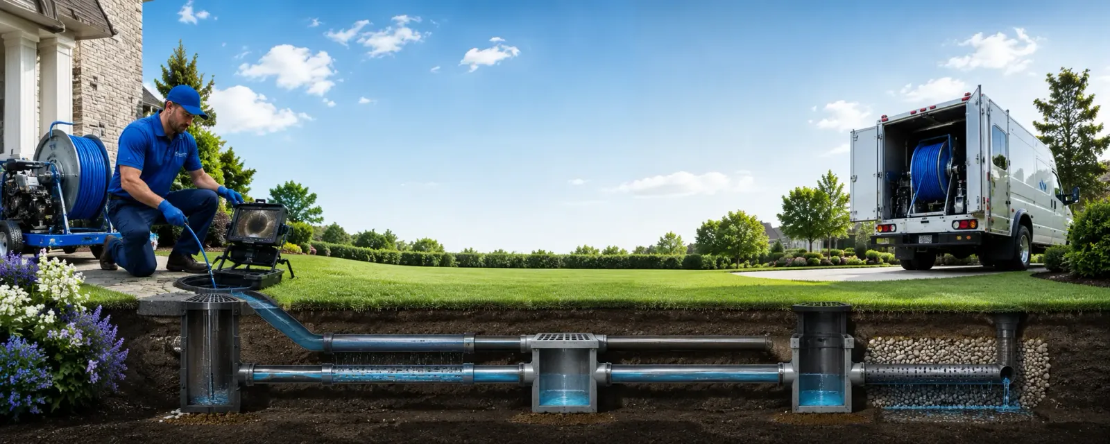 Outdoor drain cleaning information for Lost Springs, KS